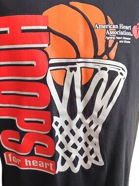 True Vintage Mens Large T-shirt Single Stitch Basketball 90s Hoops Baller FTL